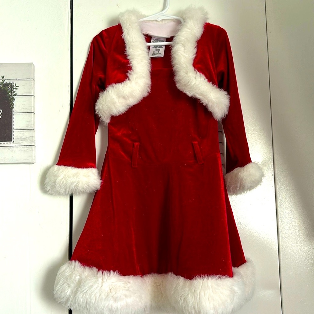 Santa dress girl 4 years